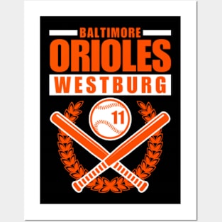 Baltimore Orioles Westburg 11 Baseball Retro Posters and Art